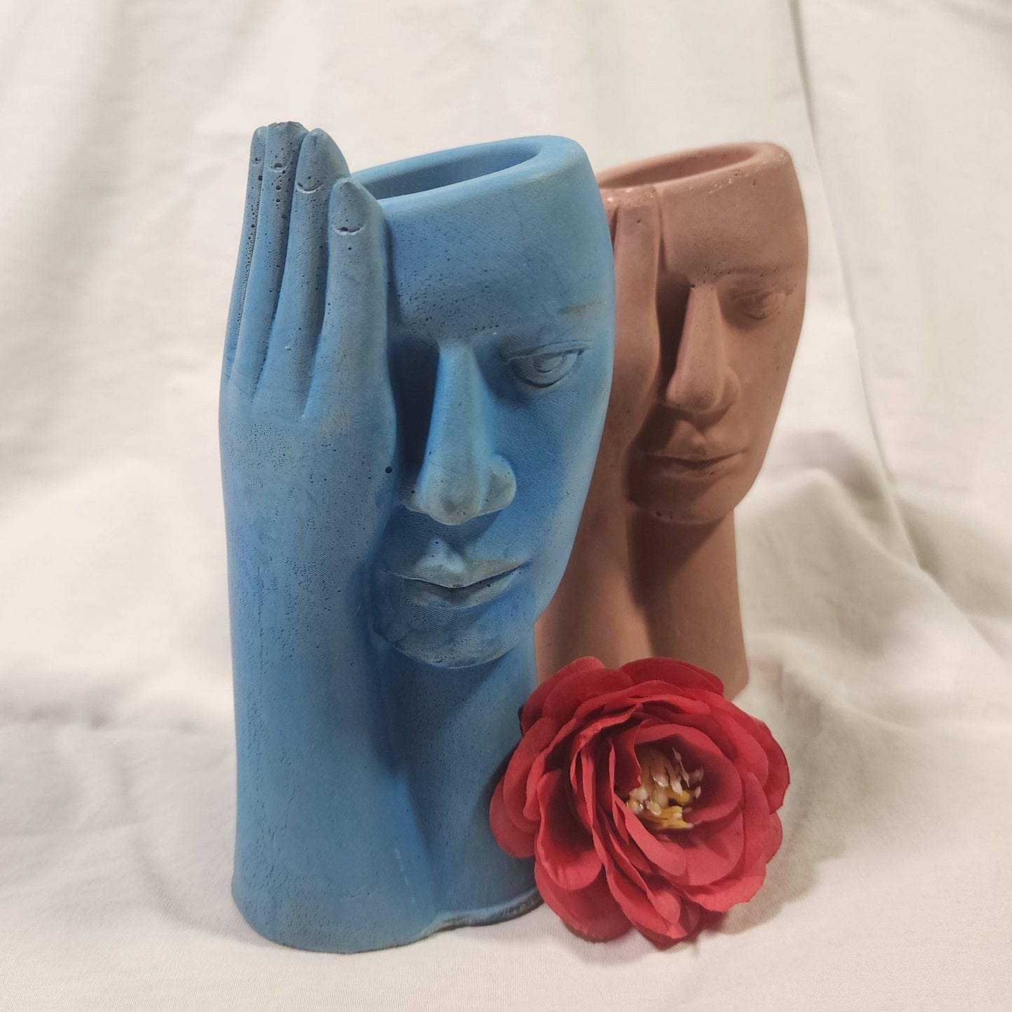 Nordic style Hand in Face Jar
