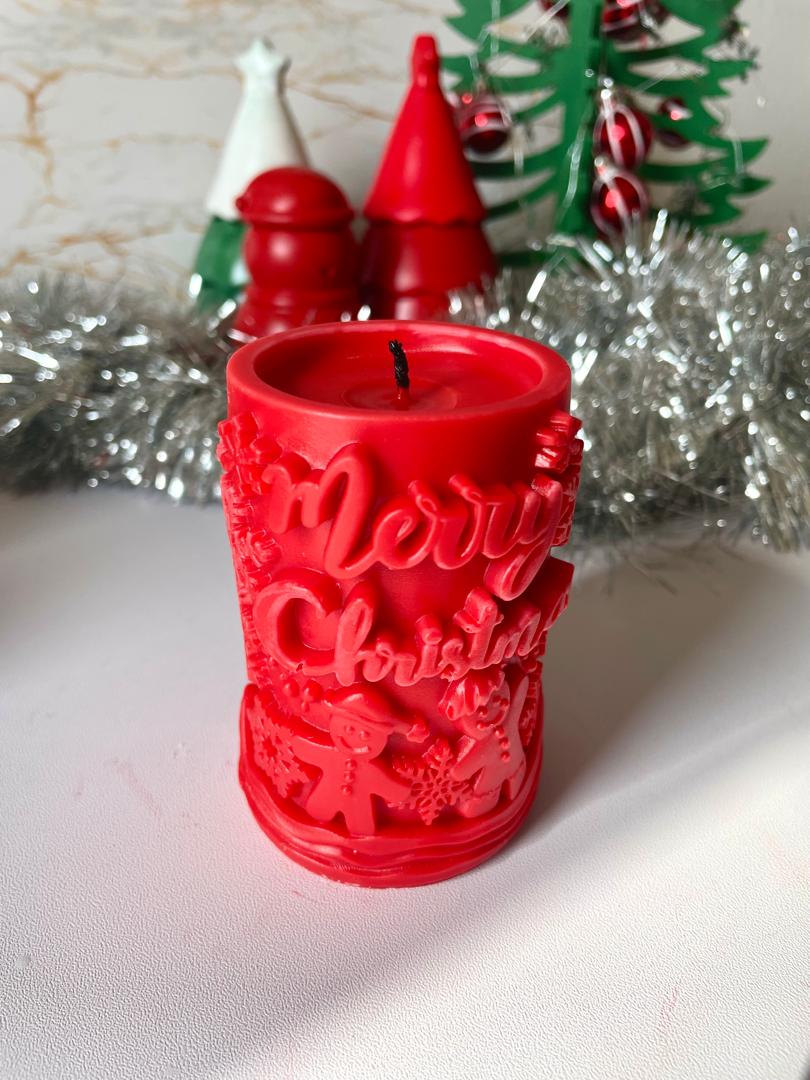Merry Christmas candle