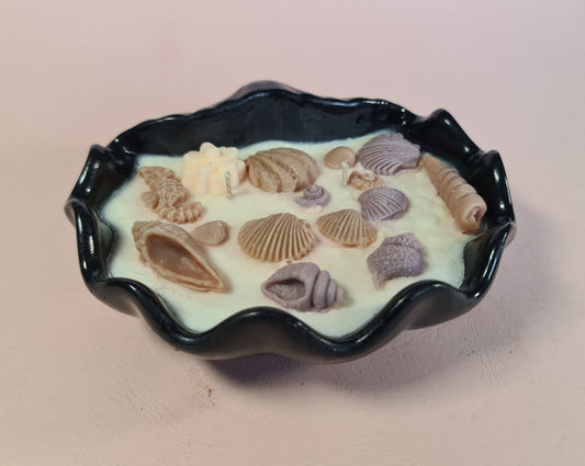 Decorated Sea Shell candle