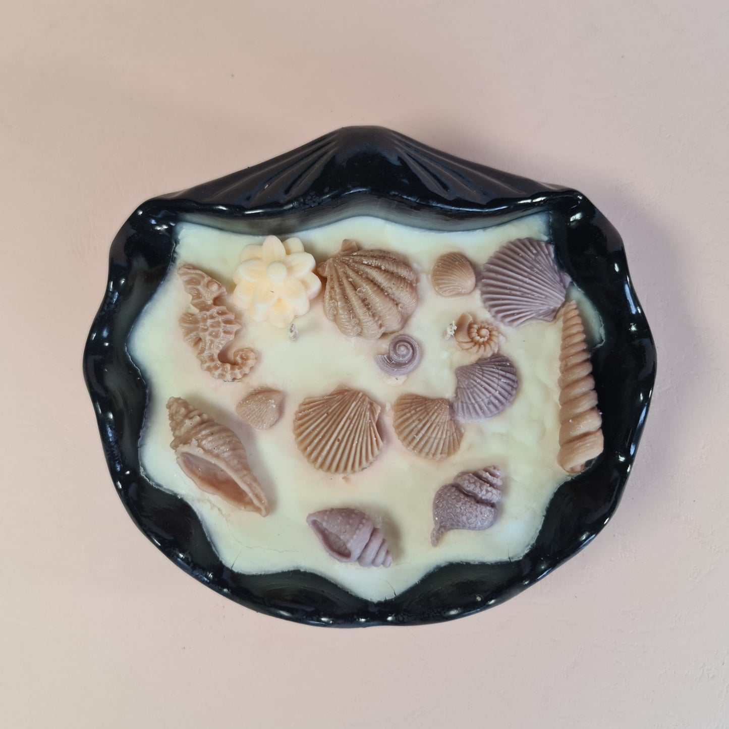Decorated Sea Shell candle