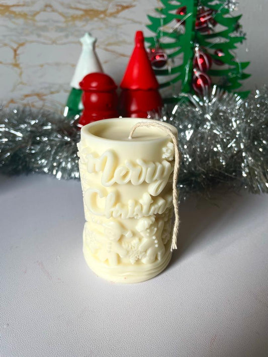 Merry Christmas candle